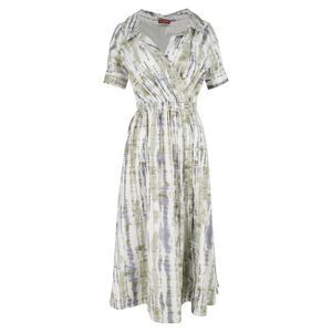 Altuzarra Lydia Shibori-Dyed Midi Shirt Dress in Multicolor Cotton